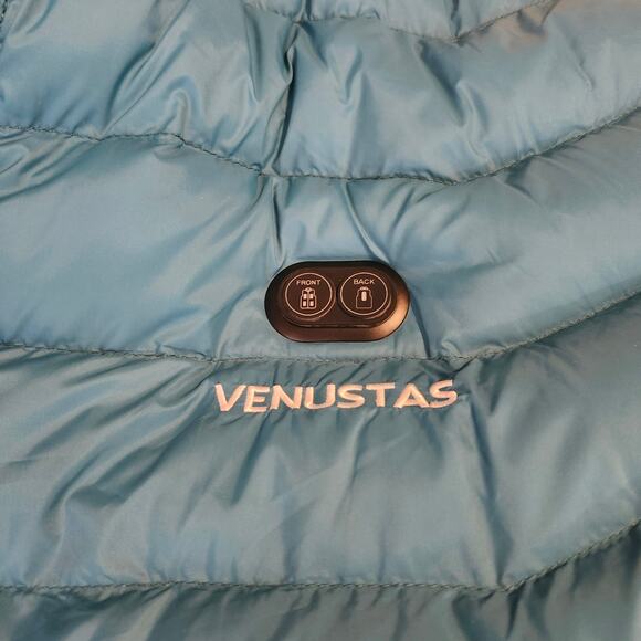 Venustas Heated Jacket NEW With Dual Control Button 7.4V For Unisex, U9001 Blue - Picture 15 of 16